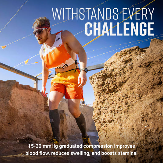 Mudgear - Tall Compression Socks (Gray/Gray)