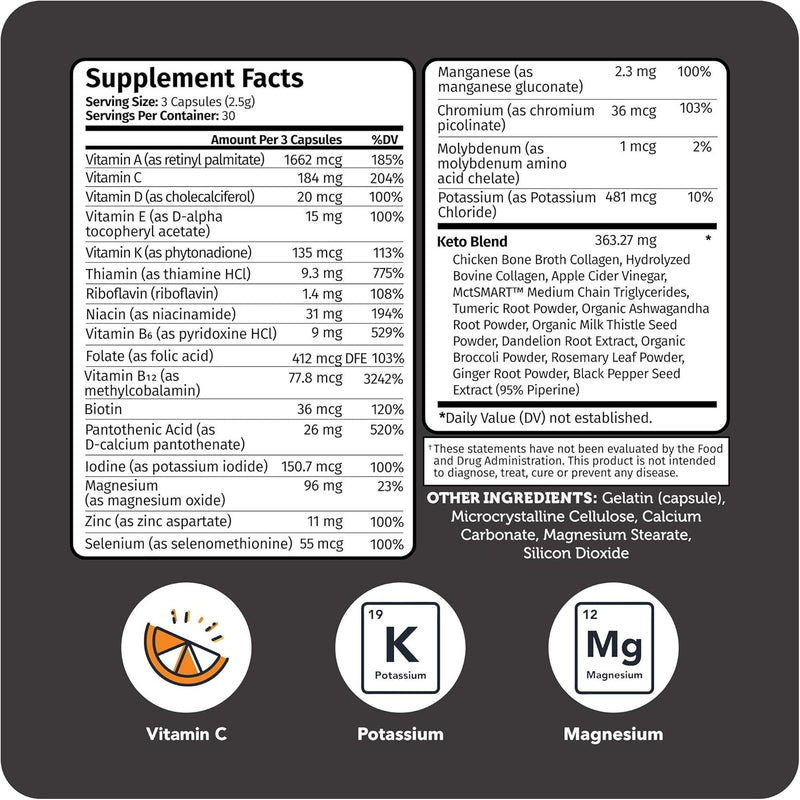 Load image into Gallery viewer, Vitamin Bounty - Tune Your Keto Multivitamin - Vitamins &amp; Supplements
