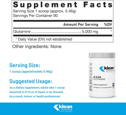 Klean Athlete - Klean Glutamine - Protein Supplements