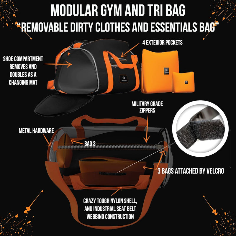 Load image into Gallery viewer, Orange Mud - Modular GYM Bag 55L
