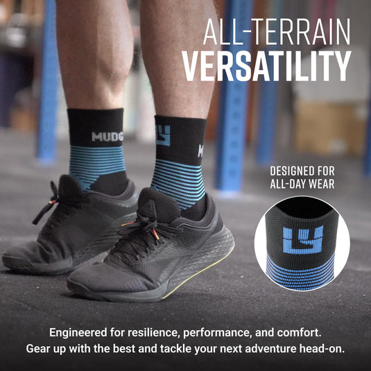 Mudgear - hybrid training sock (blue)