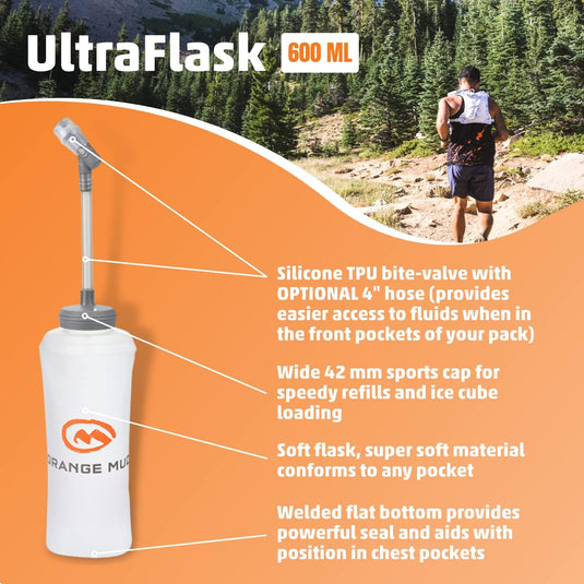 Orange Mud - UltraFlask 600ml Soft Flask (20 oz)