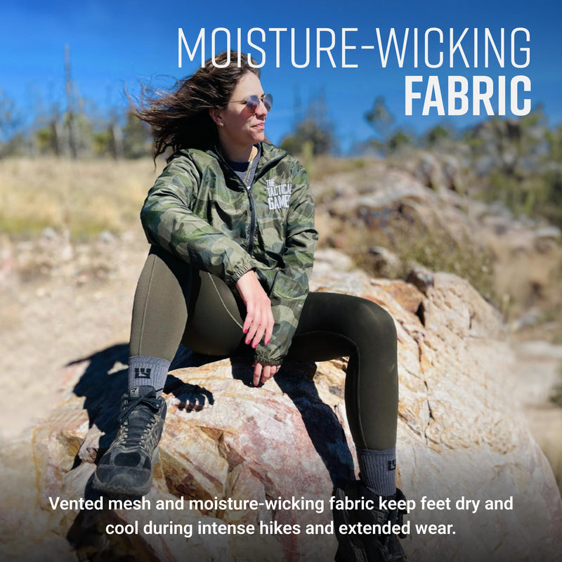 Load image into Gallery viewer, Mudgear - Performance Hiking/Trekking Sock - Gray/Black (2 Pair Pack)
