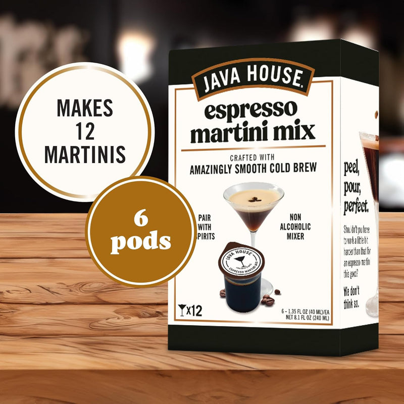Load image into Gallery viewer, Java House Cold Brew Espresso Martini Mix - Peel and Pour Pods
