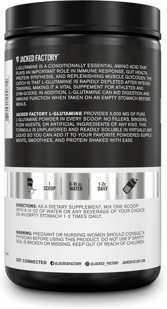 Jacked Factory - L-Glutamine Fermented - Amino Acid