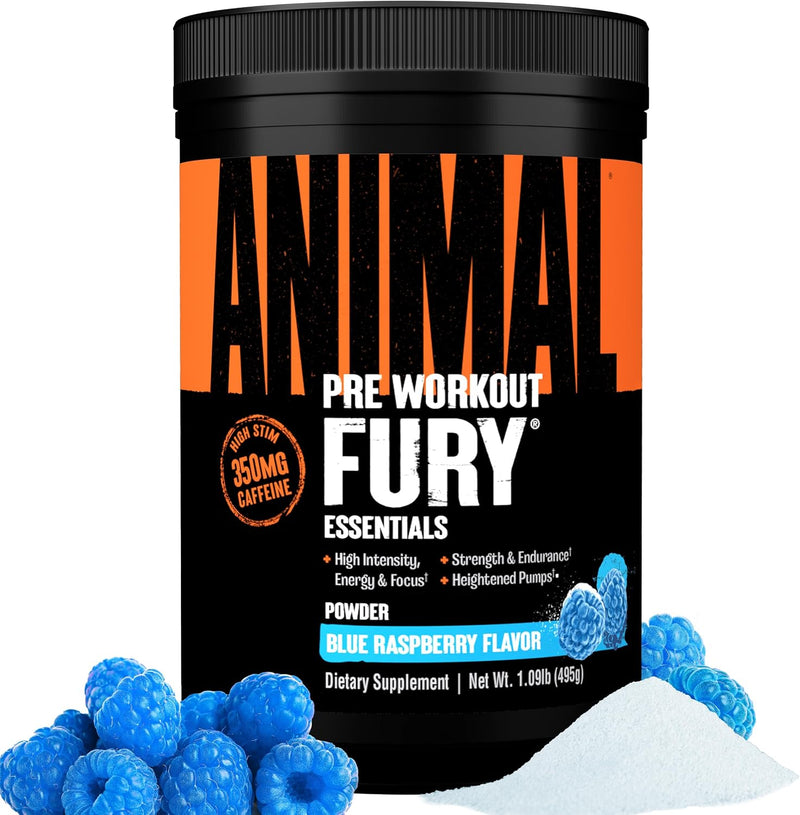 Load image into Gallery viewer, Animal Fury Pre-Workout - Blue Raspberry / 30 Servings
