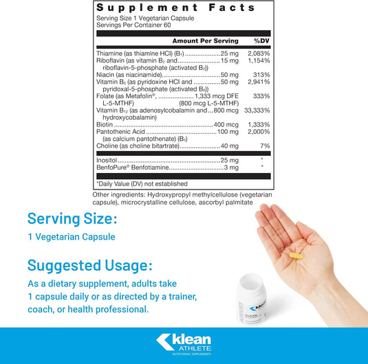 Klean Athlete - Klean B-Complex - Vitamins & Supplements