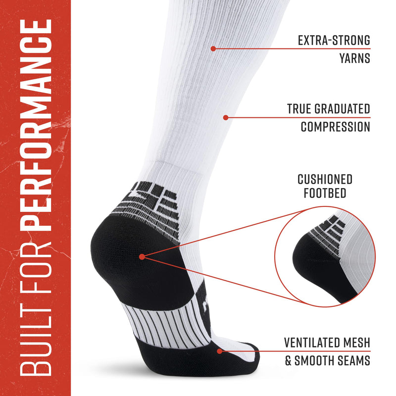 Load image into Gallery viewer, Mudgear - Tall compression socks [white]
