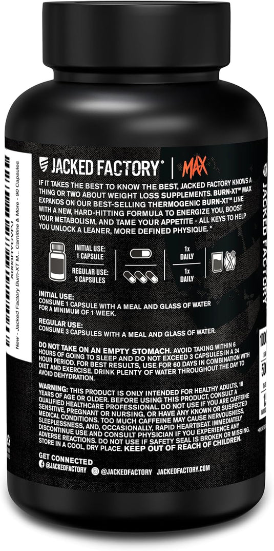Jacked Factory - Burn-XT MAX - Fat Burner