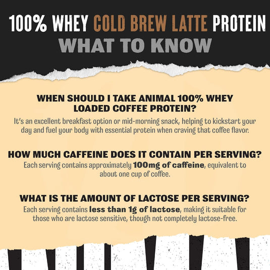 Animal Whey Cold Brew Latte - Protein Supplements