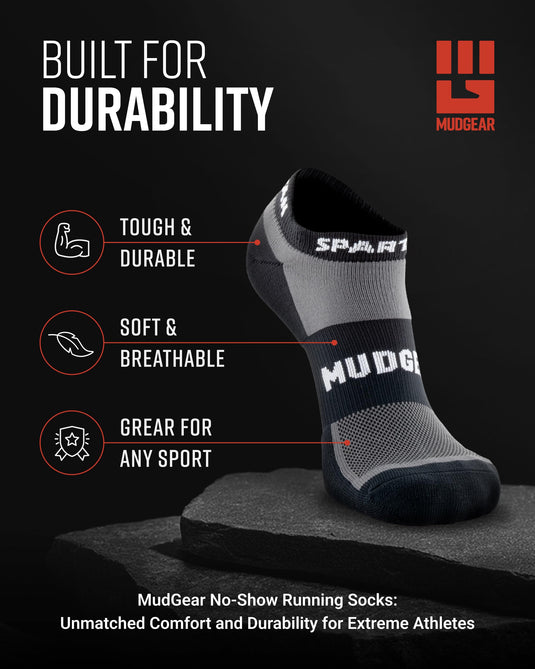 Mudgear - Spartan by MudGear No-Show Sock