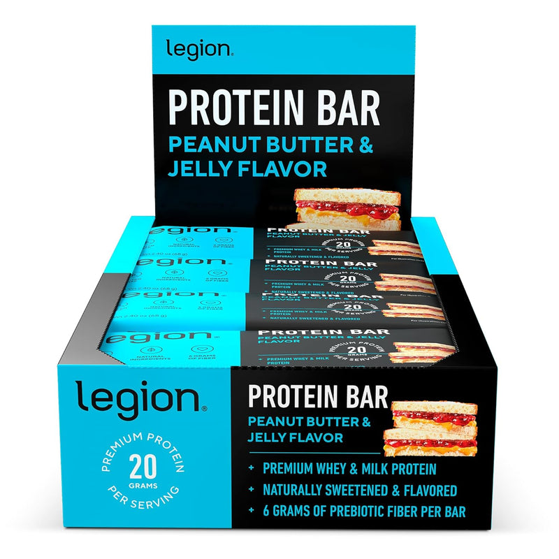 Load image into Gallery viewer, Legion Athletics - Protein Bars - Peanut Butter &amp; Jelly
