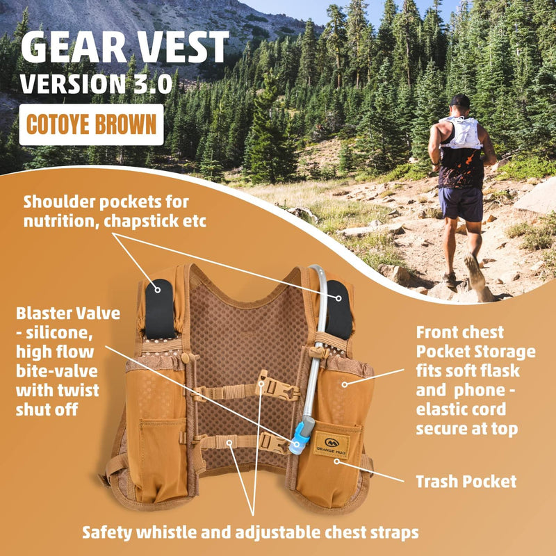 Load image into Gallery viewer, Orange Mud - Gear Vest, Version V4.0: Ideal for running, biking, triathlon - Running Vest
