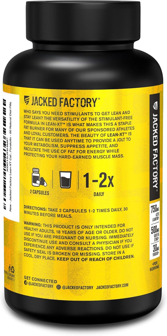 Jacked Factory - Lean-XT Non-Stim Fat Burner
