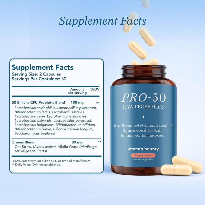 Load image into Gallery viewer, Vitamin Bounty - Pro-50 Probiotic - Vitamins &amp; Supplements
