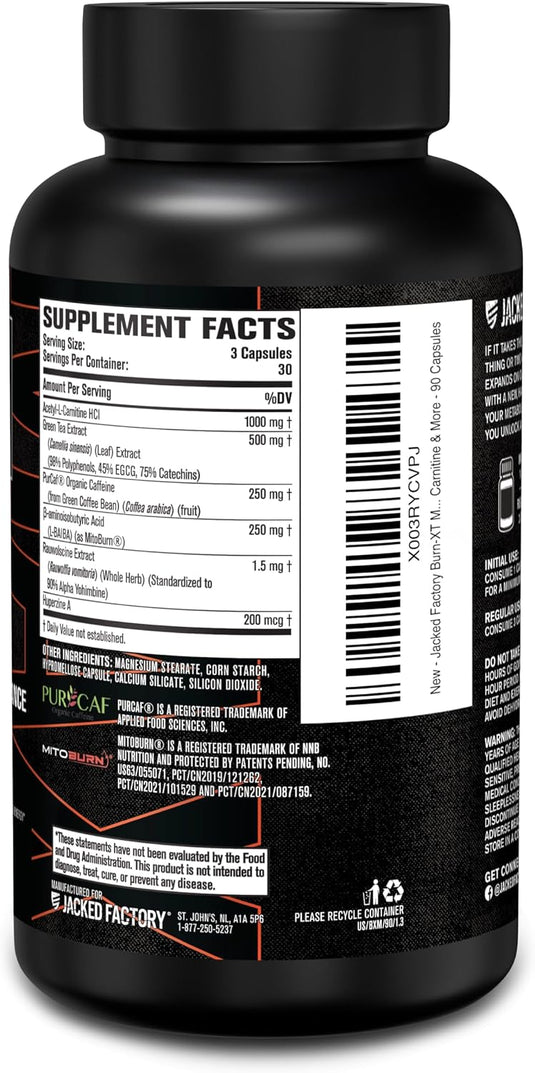 Jacked Factory - Burn-XT MAX - Fat Burner