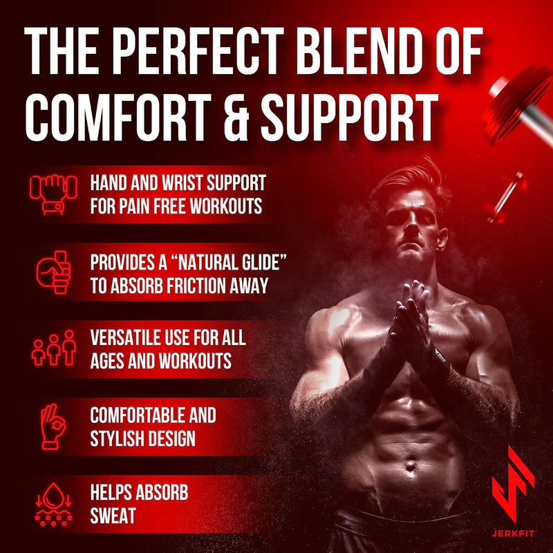 Load image into Gallery viewer, JerkFit - Wodies Workout Gloves (Pair) for Bodybuilding, Fitness and Crossfit Gloves
