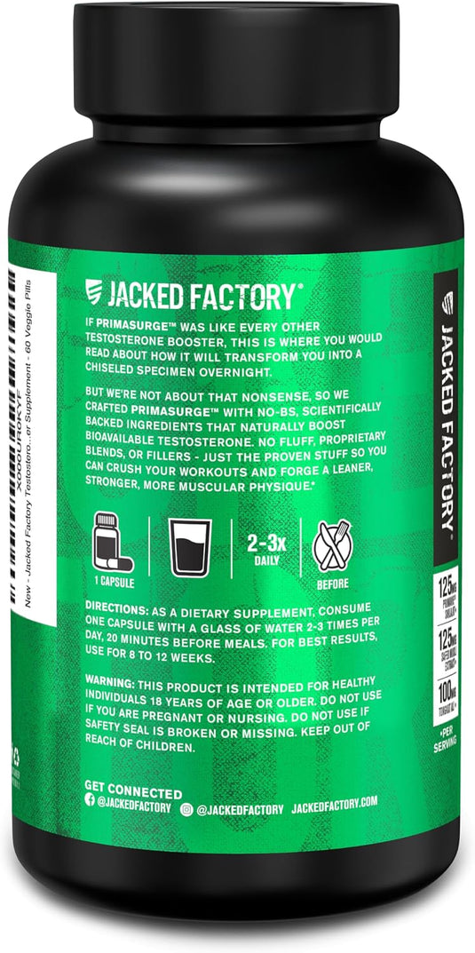 Jacked Factory - Primasurge Testosterone Booster