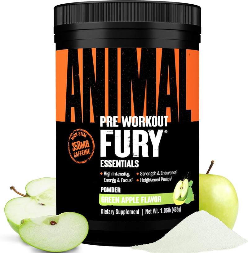 Load image into Gallery viewer, Animal Fury Pre-Workout - Green Apple / 20 Servings
