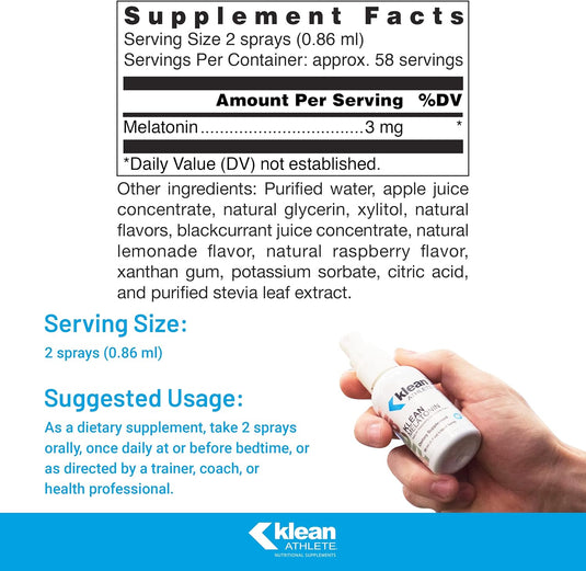 Klean Athlete - Klean Melatonin - Sleep Support