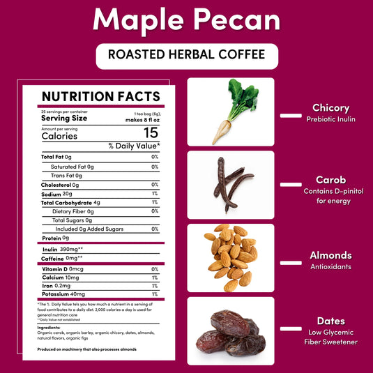 Teeccino - Maple Pecan Chicory Herbal Coffee