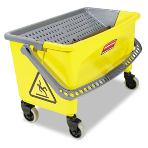 2xSavings - Rubbermaid HYGEN Press Wring Bucket for Microfiber Flat Mops, 43 qt, Yellow