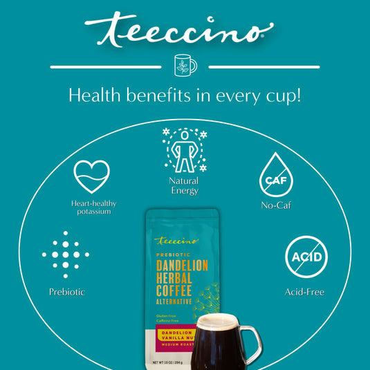 Teeccino - Dandelion Vanilla Nut Herbal Coffee
