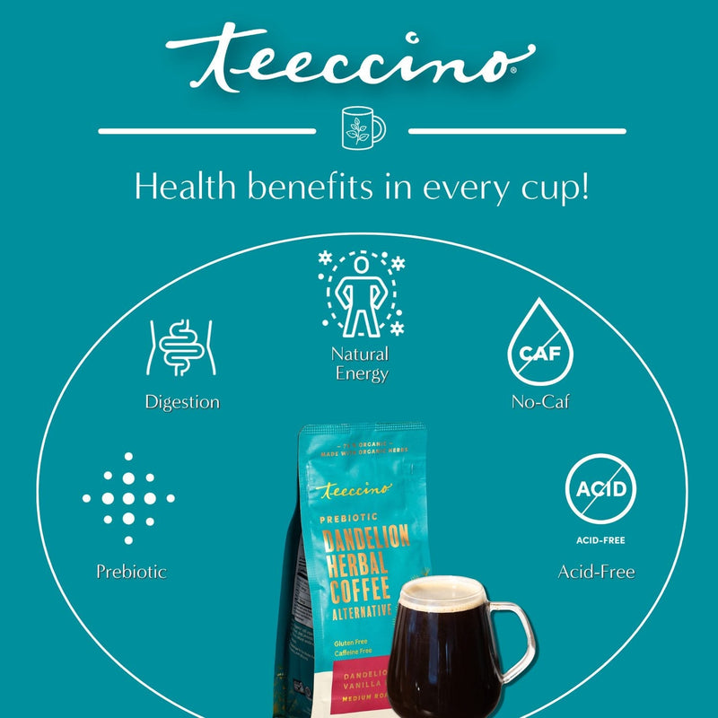 Load image into Gallery viewer, Teeccino - Dandelion Vanilla Nut Herbal Coffee
