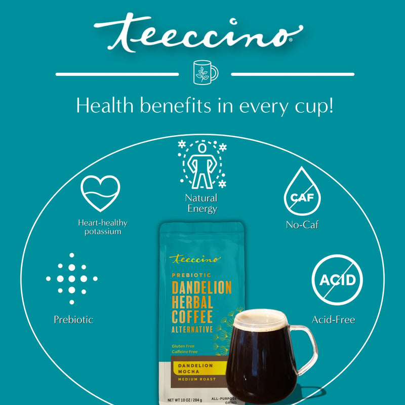 Load image into Gallery viewer, Teeccino - Dandelion Mocha Herbal Coffee
