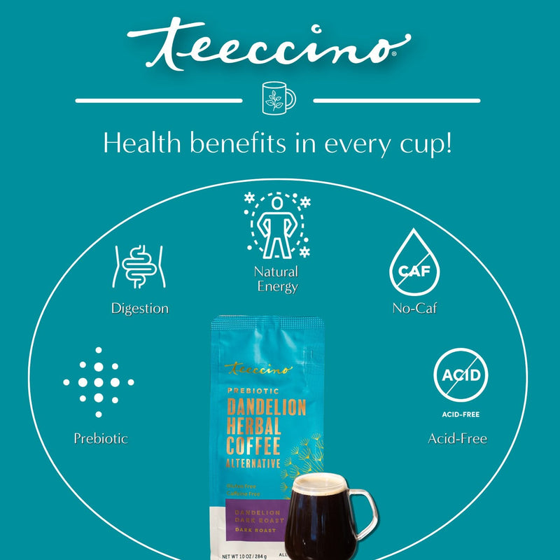 Load image into Gallery viewer, Teeccino - Dandelion Dark Roast Herbal Coffee
