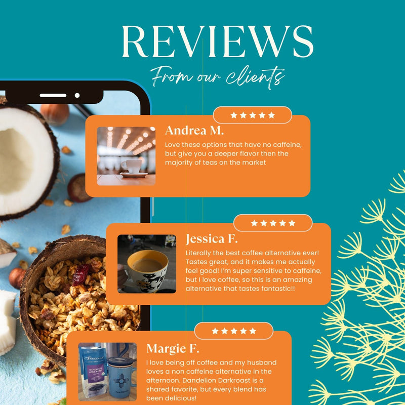 Load image into Gallery viewer, Teeccino - Dandelion Dark Roast Herbal Coffee
