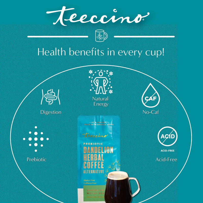 Load image into Gallery viewer, Teeccino - Dandelion Mocha Mint Herbal Coffee
