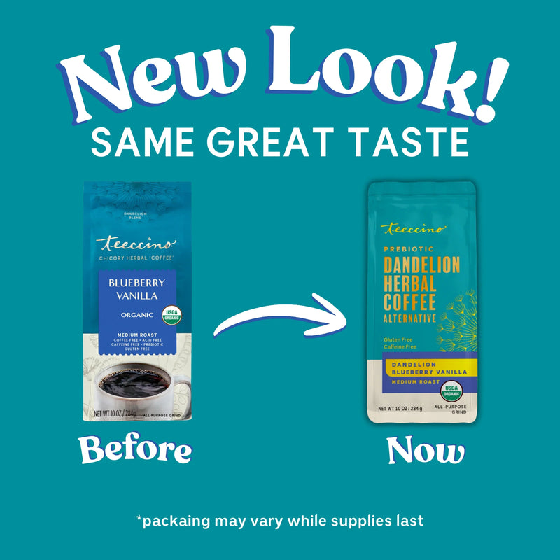 Load image into Gallery viewer, Teeccino - Blueberry Vanilla Chicory Herbal Coffee
