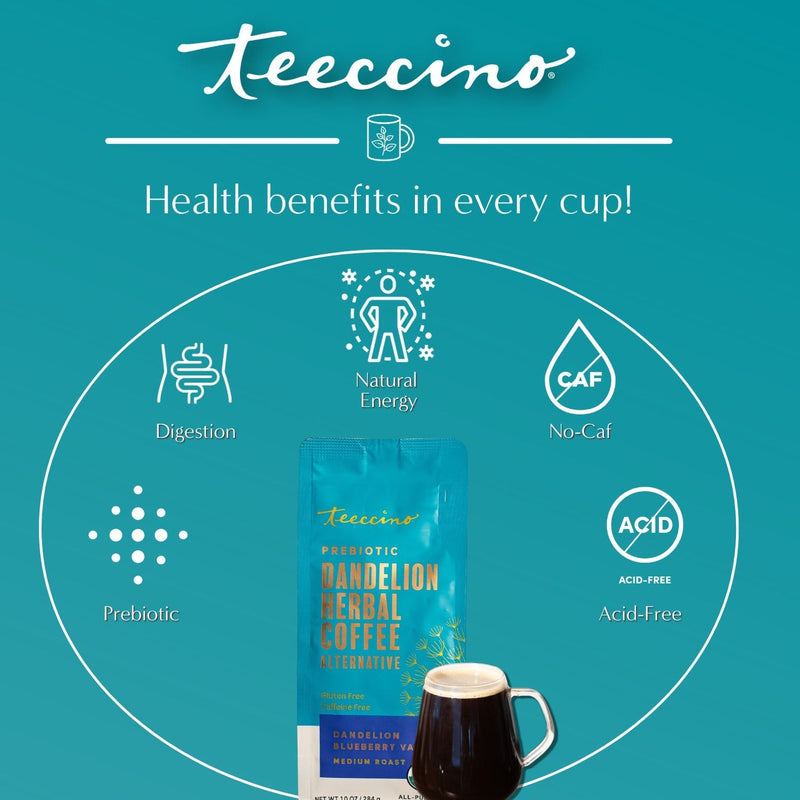 Load image into Gallery viewer, Teeccino - Blueberry Vanilla Chicory Herbal Coffee
