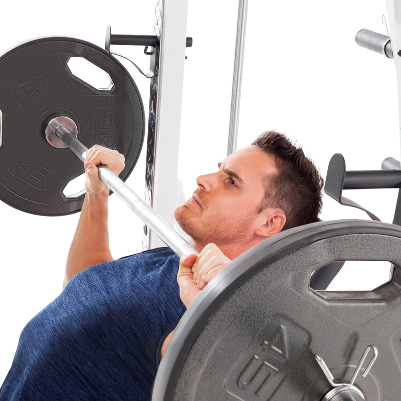 Load image into Gallery viewer, Marcy Pro Smith Cage Workout Machine Total Body Training Home Gym System, White
