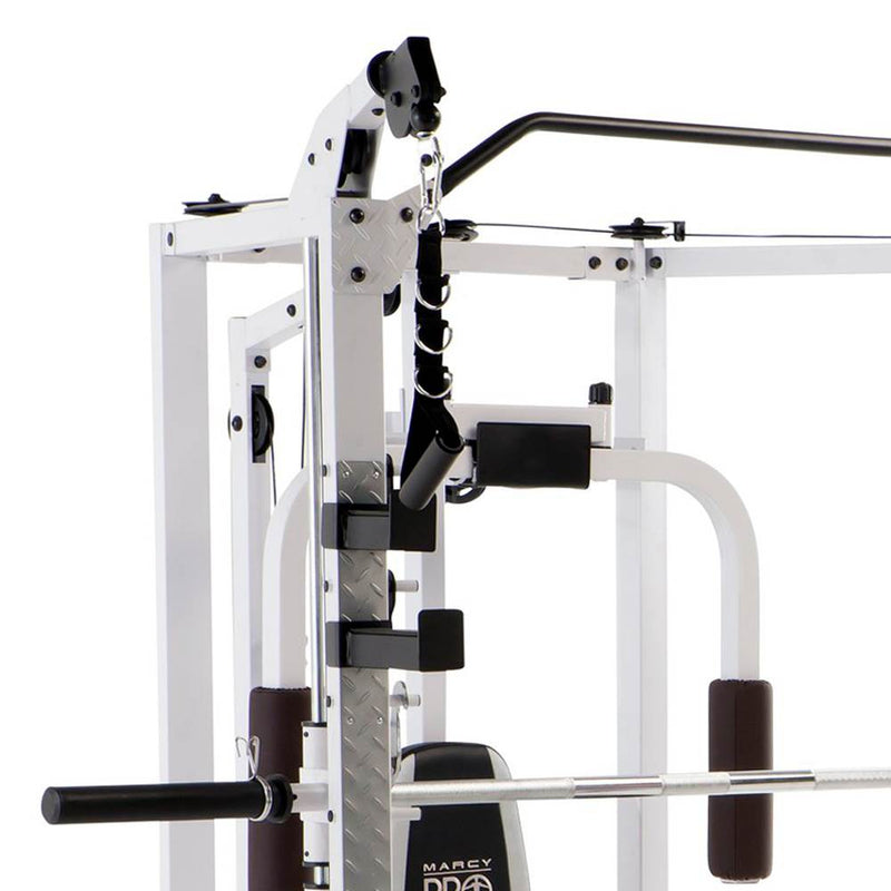 Load image into Gallery viewer, Marcy 5276 Combo Smith Heavy-Duty Total Body Strength Home Gym Machine, White
