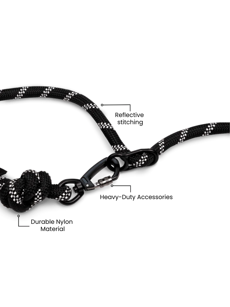 Load image into Gallery viewer, Blackout Running Hands-Free Dog Leash
