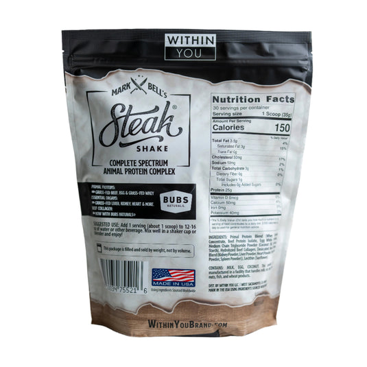 Within You - Unflavored Original Steak Shake