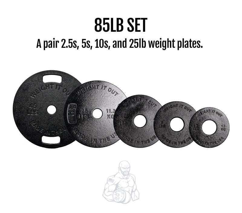 Load image into Gallery viewer, Weight It Out - Cast Iron Machined Weight Plate Sets
