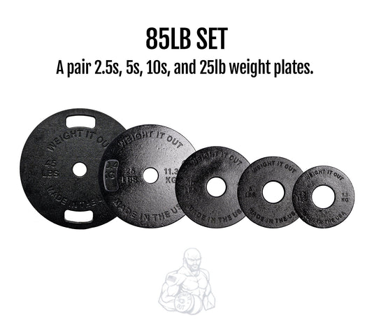 Weight It Out - Cast Iron Machined Weight Plate Sets