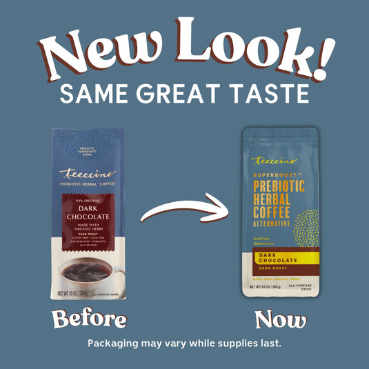 Teeccino - Dark Chocolate Prebiotic SuperBoost Herbal Coffee
