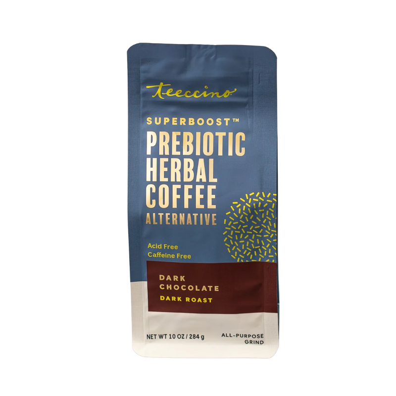 Load image into Gallery viewer, Teeccino - Dark Chocolate Prebiotic SuperBoost Herbal Coffee

