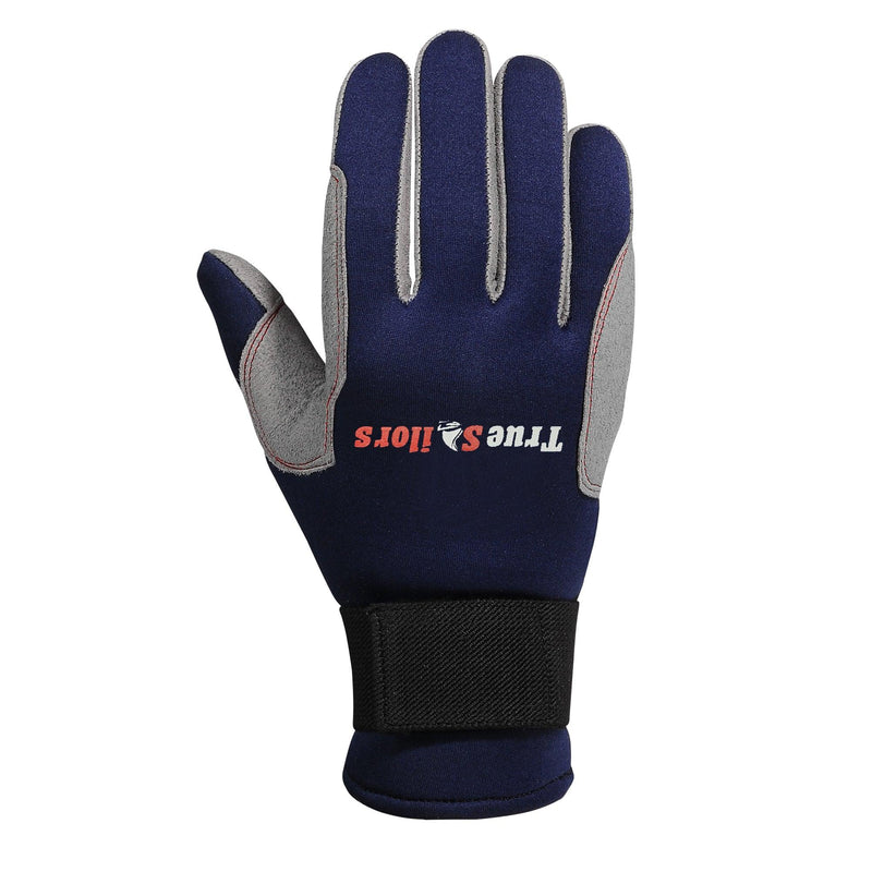 Load image into Gallery viewer, MRX - Sailing Gloves Full Finger Cold Weather Blue Grey Amara Neoprene
