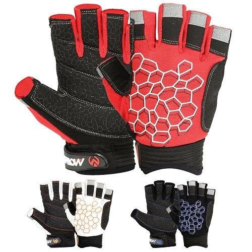 MRX - Sailing Gloves with Sticky Palm 3/4 Cut Fingers Kayaking & More Unisex