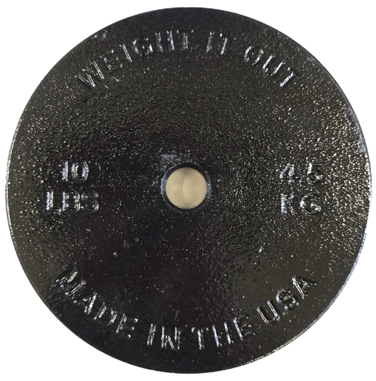 Weight It Out - Standard 1-inch Center Hole Cast Iron Weight Plate Pairs