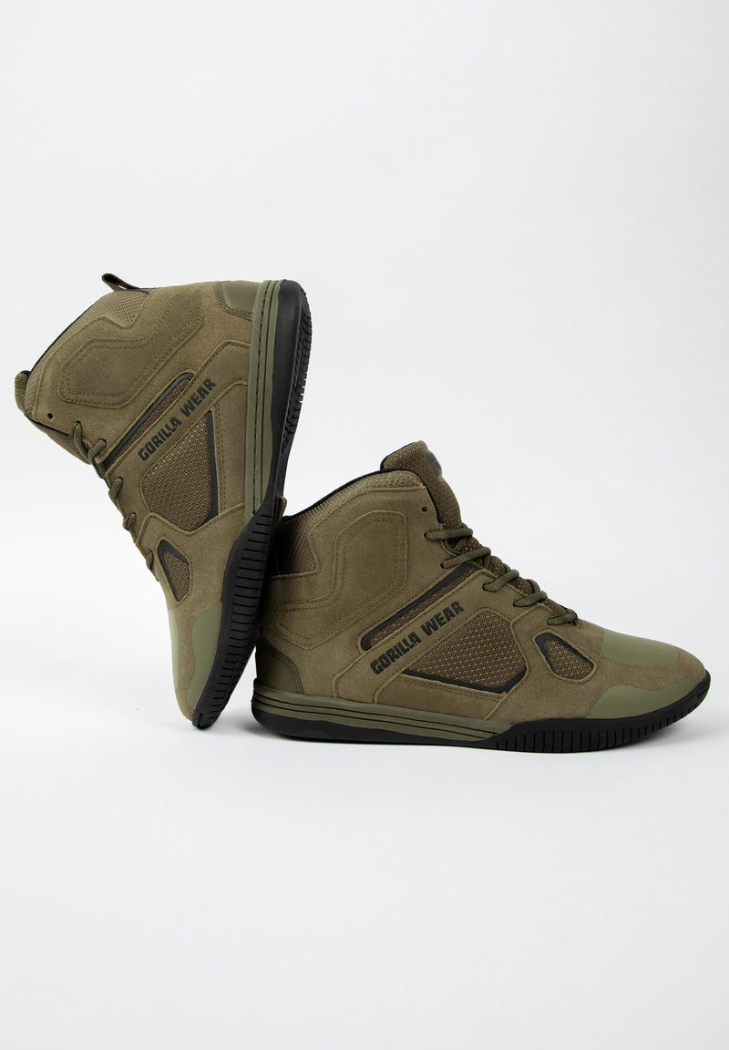 Load image into Gallery viewer, Troy High Tops - Army Green
