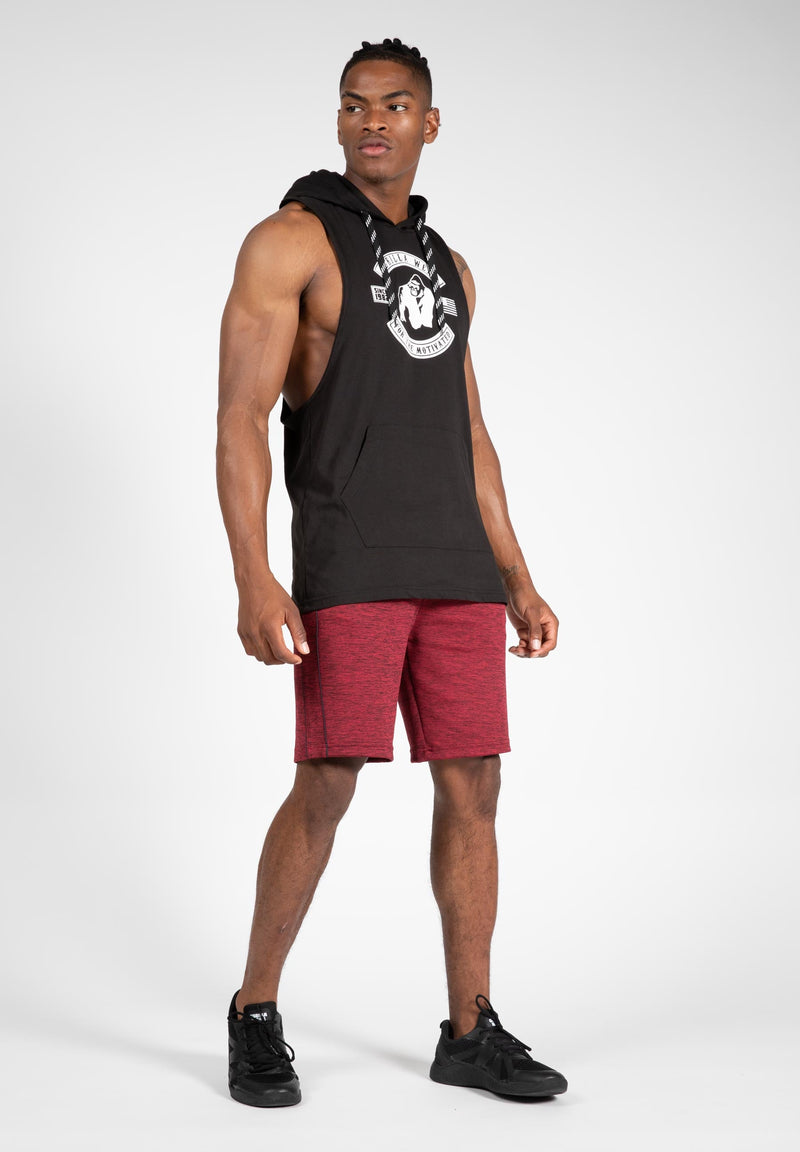 Load image into Gallery viewer, Lawrence Hooded Tank Top - Black
