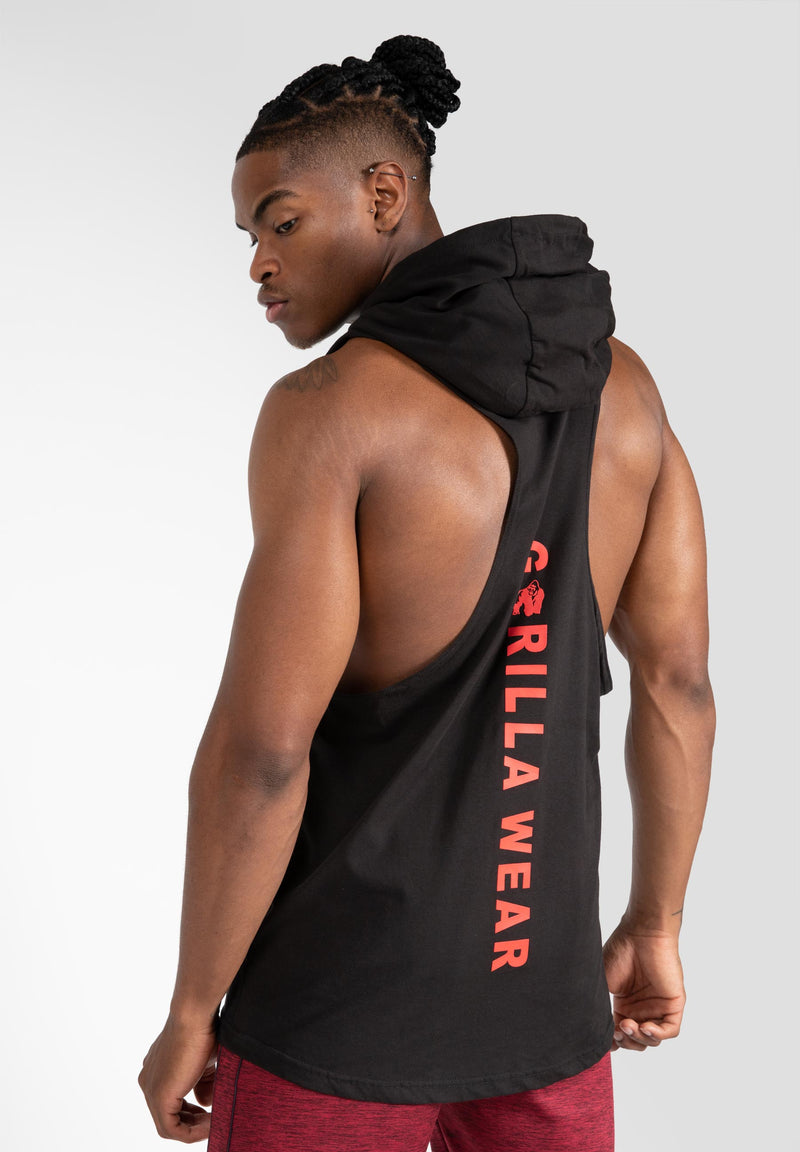 Load image into Gallery viewer, Lawrence Hooded Tank Top - Black
