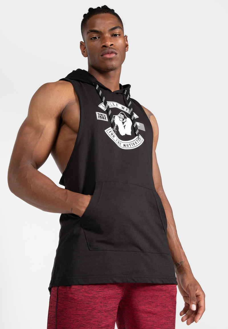 Load image into Gallery viewer, Lawrence Hooded Tank Top - Black
