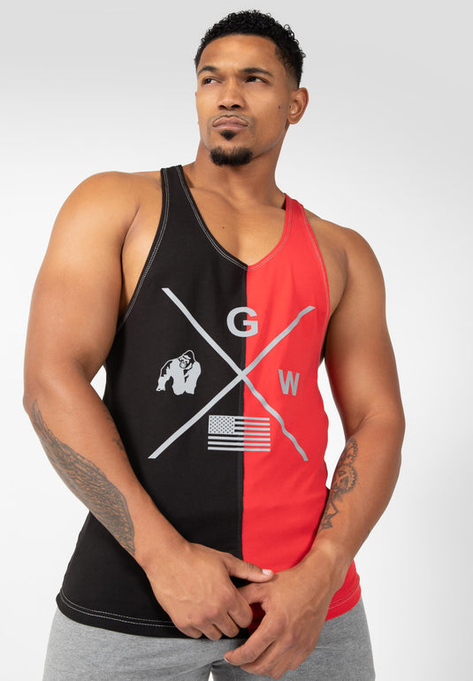 Sterling Stringer Tank Top - Black/Red
